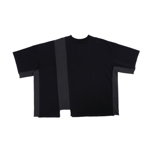 ASYMMETRICAL T-SHIRT - BLACK