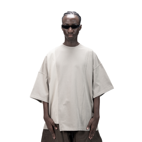 ASYMMETRICAL T-SHIRT - BEIGE
