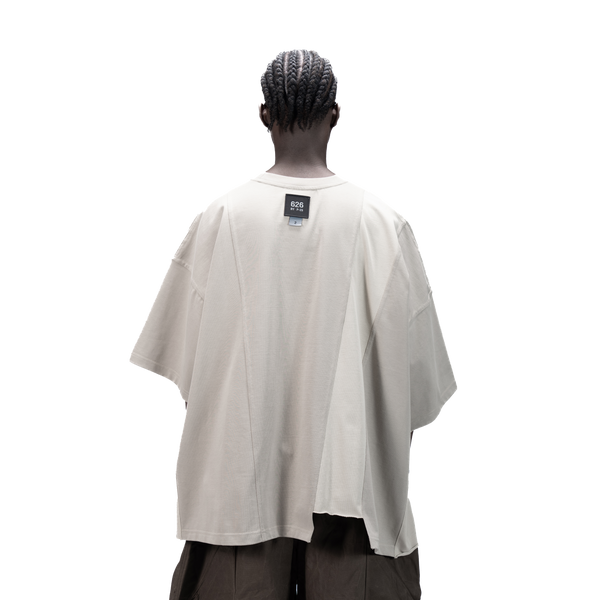 ASYMMETRICAL T-SHIRT - BEIGE
