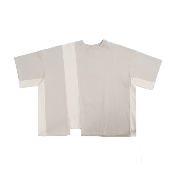 ASYMMETRICAL T-SHIRT - BEIGE
