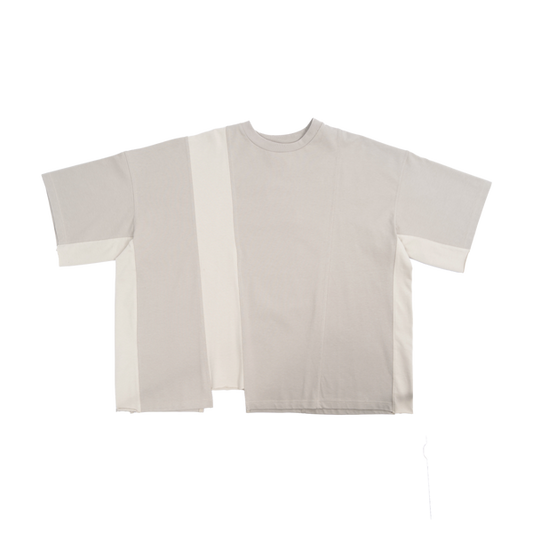 ASYMMETRICAL T-SHIRT - BEIGE