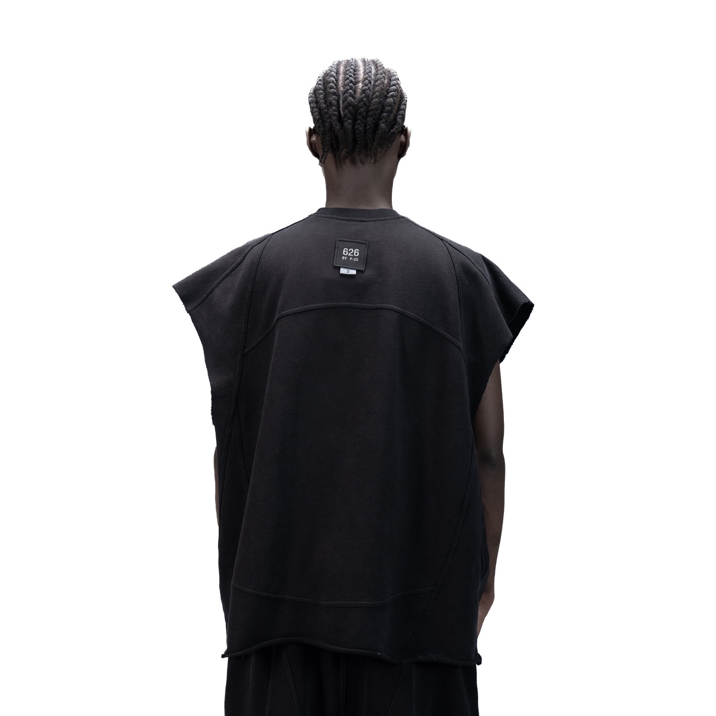 626 BAT PANEL TANK TOP - BLACK