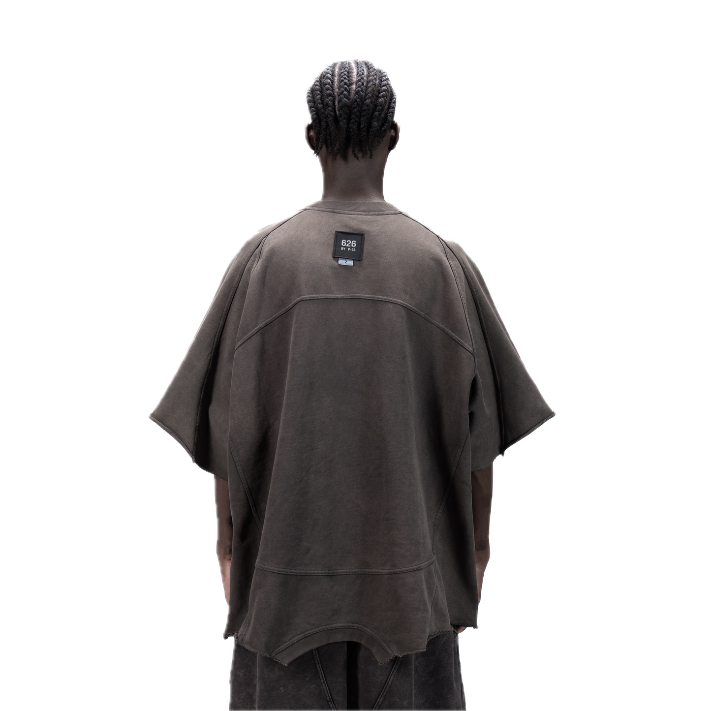 626 BAT PANEL T-SHIRT - GREY