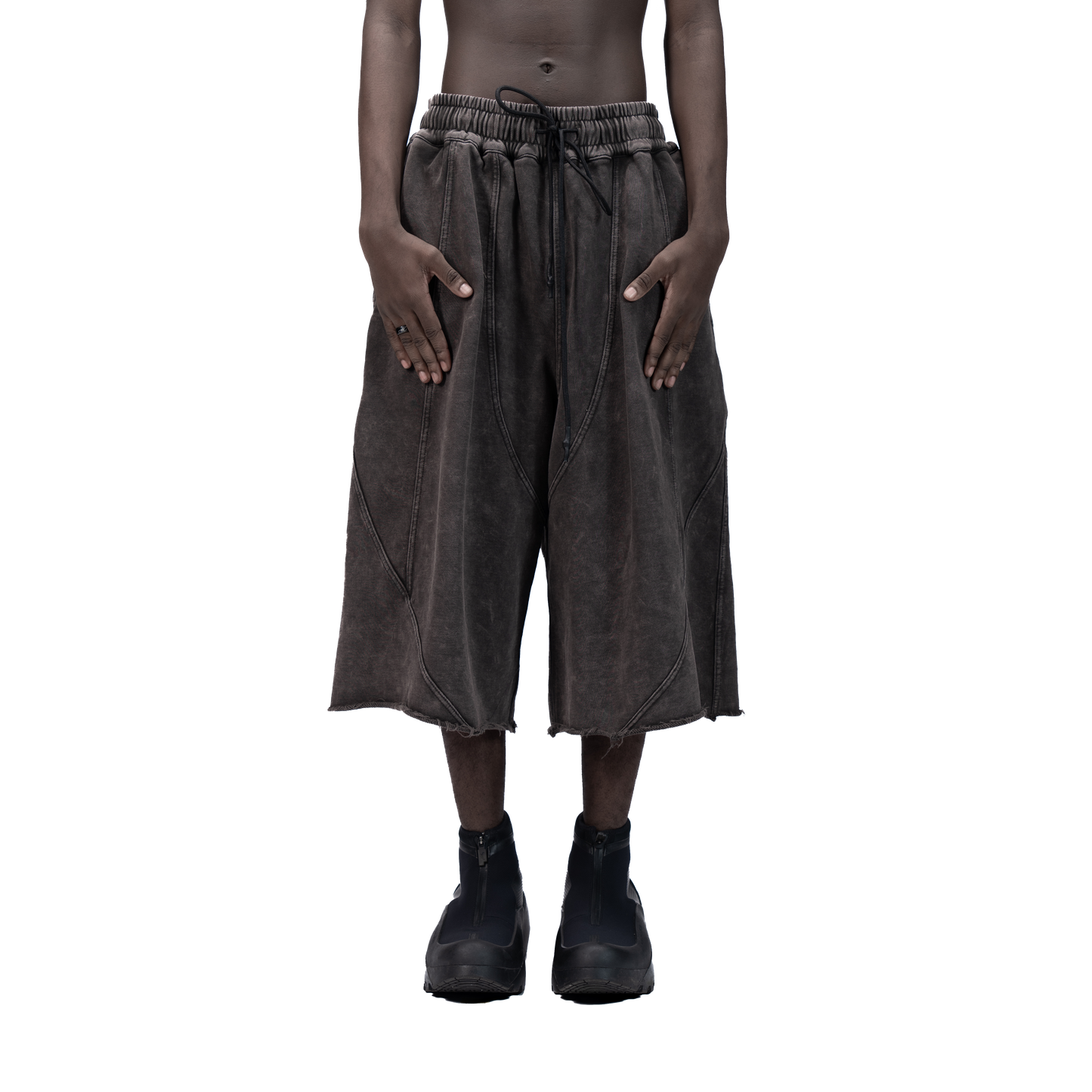 626 BAT PANEL JORTS - GREY