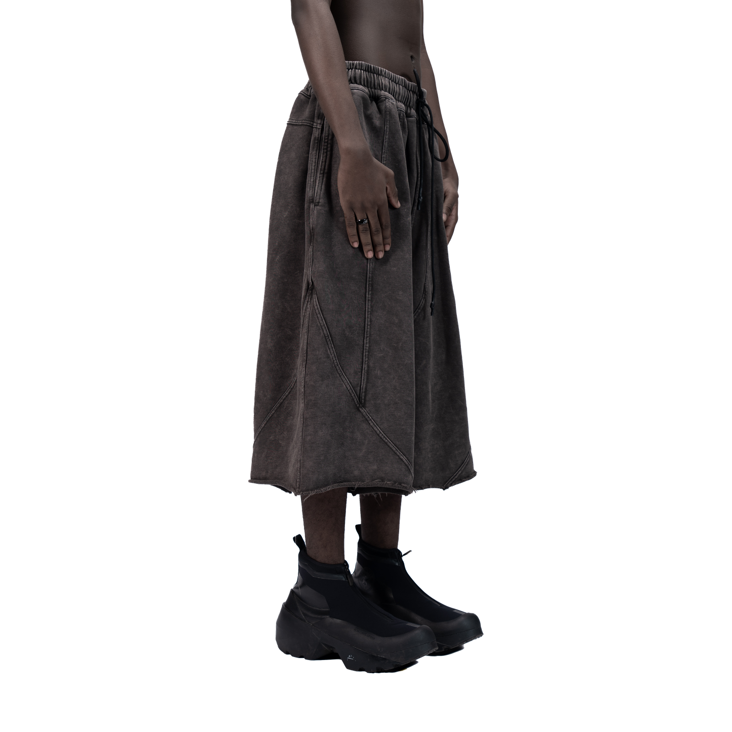 626 BAT PANEL JORTS - GREY