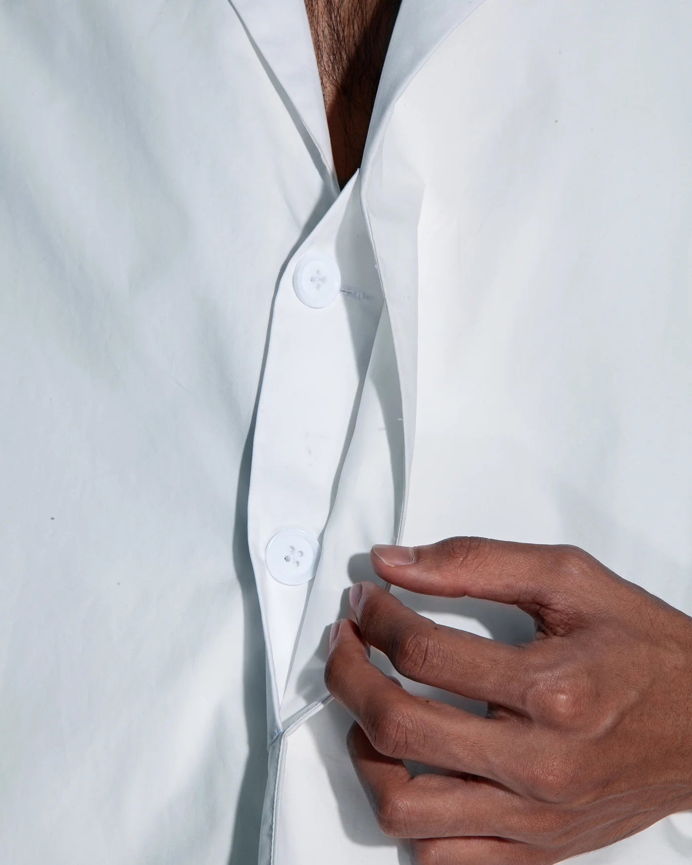Blazer Shirt Kapas (White)