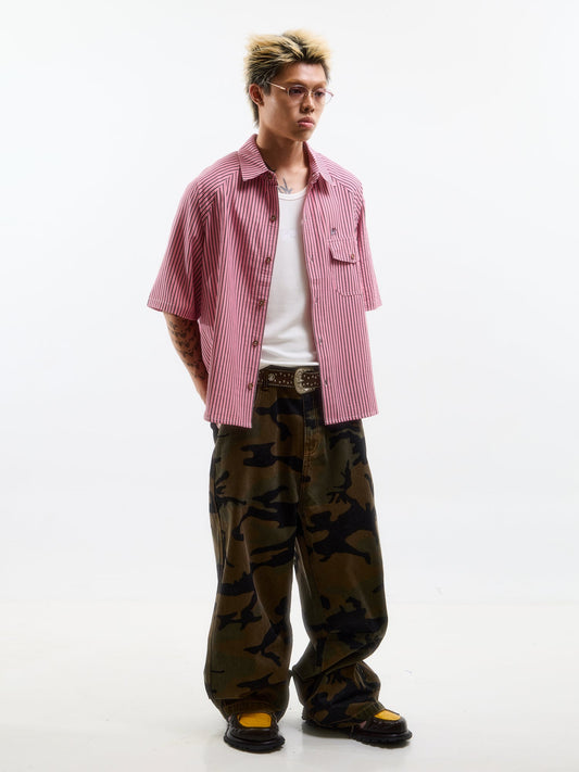 STRIPE MIGUEL SHIRT PINK