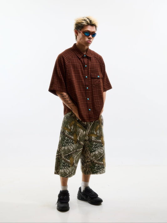 FLANNEL MIGUEL SHIRT BROWN - BEV C multi label store