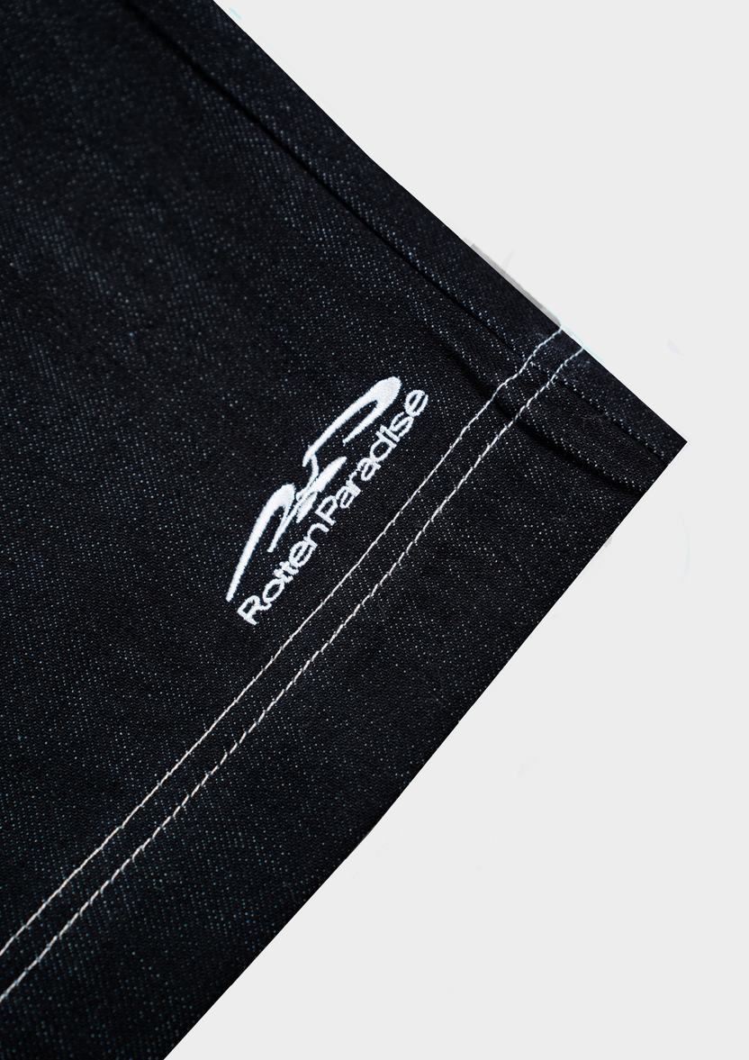 Drift Line Wide Fit Shorts Denim