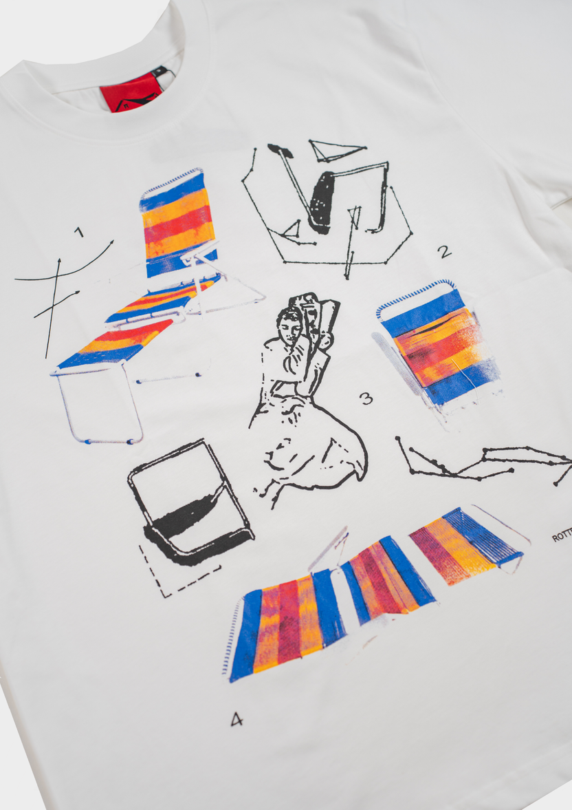 Lazy Chair Tee White
