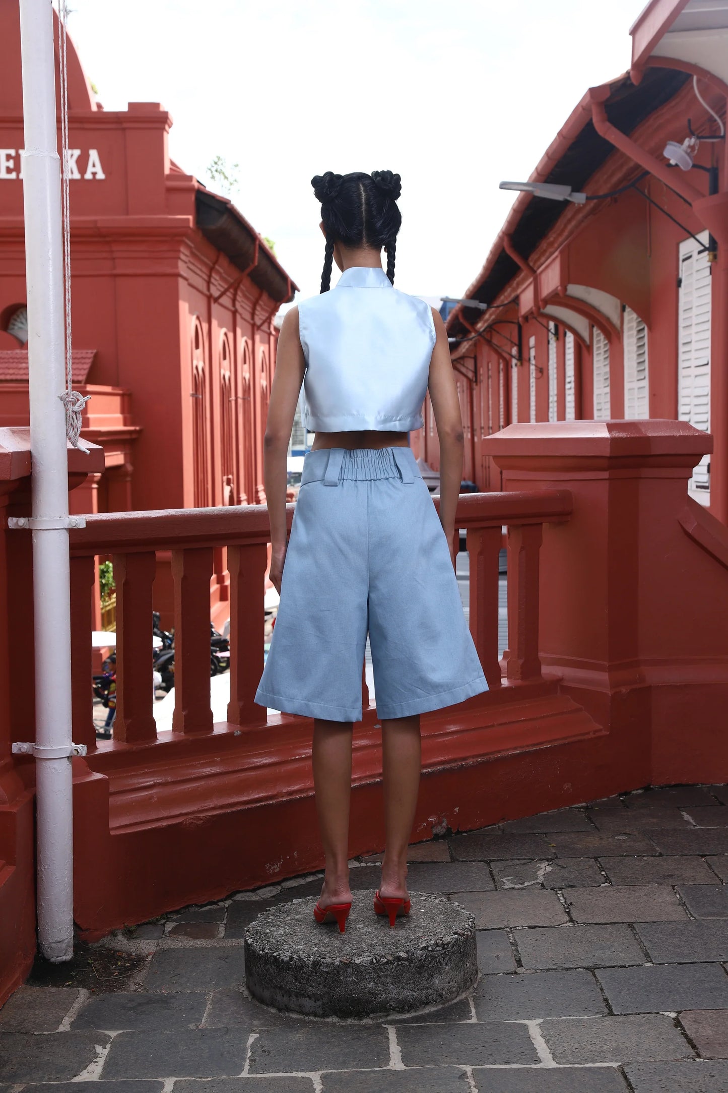 Bermuda Shorts (Sky Denim)