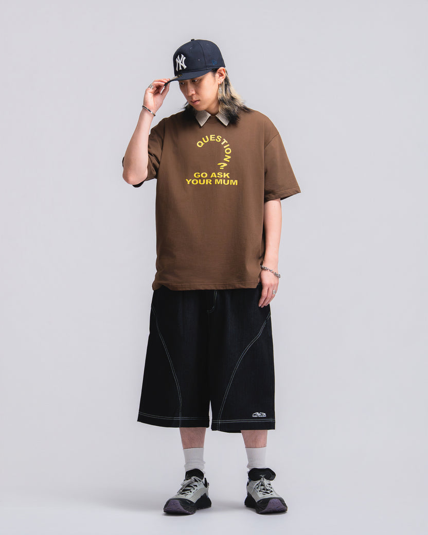 Question Mum Tee Brown