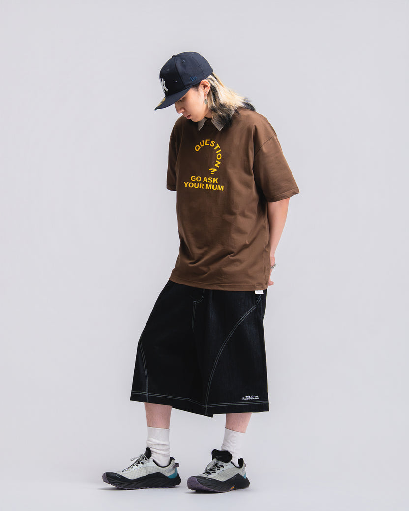 Question Mum Tee Brown