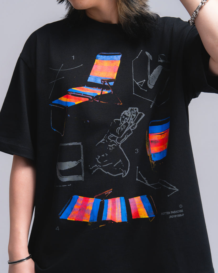 Lazy Chair Tee Black