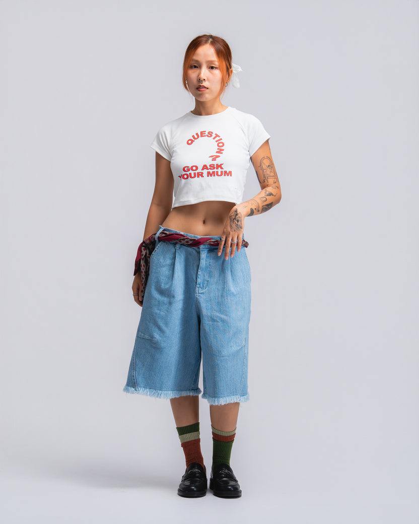 Question Mum Tee WHITE