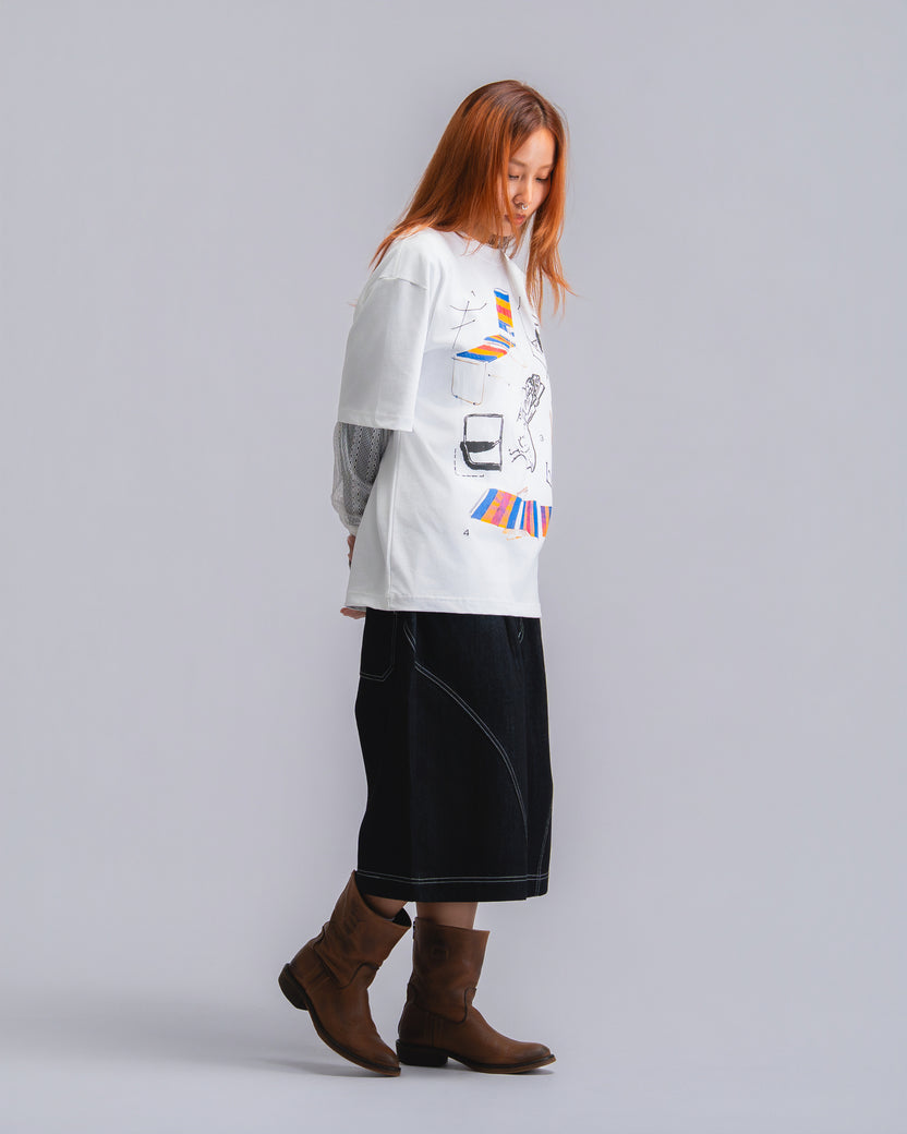 Lazy Chair Tee White