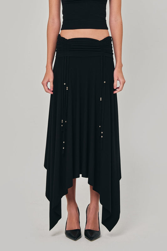 REVERENT MAXI SKIRT BLACK