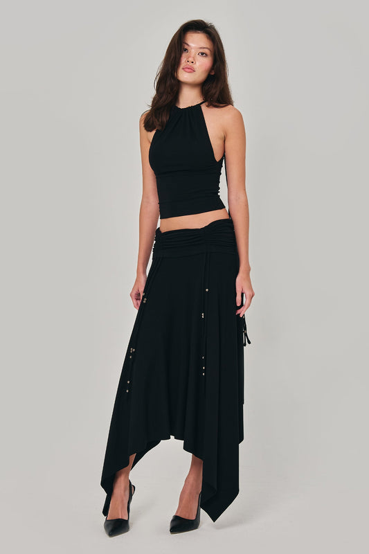 REVERENT MAXI SKIRT BLACK