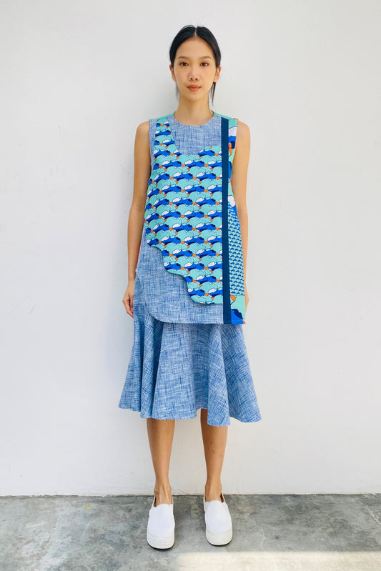 S18 DD04A || MINT TOMATO MIDI DRESS