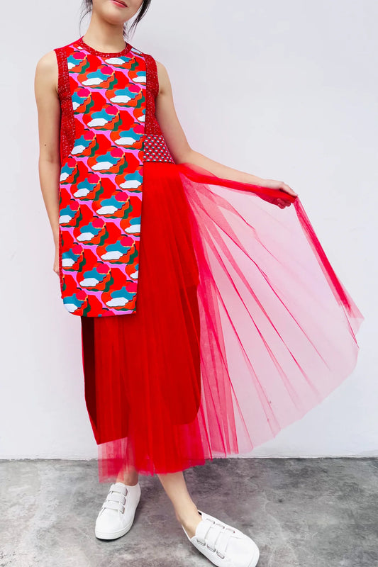 S20 DD06C || PULSE MAXI DRESS - BEV C multi label store