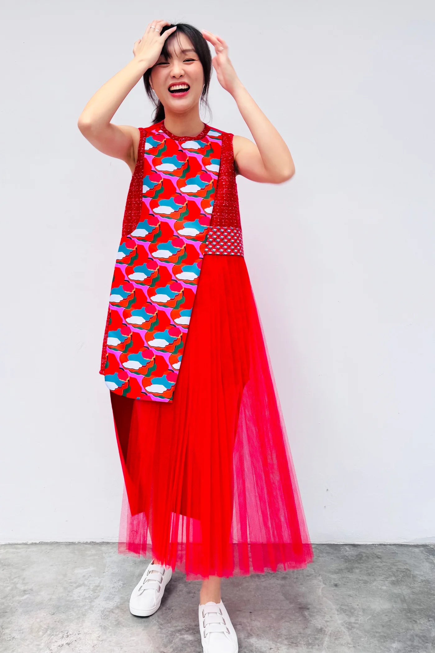 S20 DD06C || PULSE MAXI DRESS - BEV C multi label store