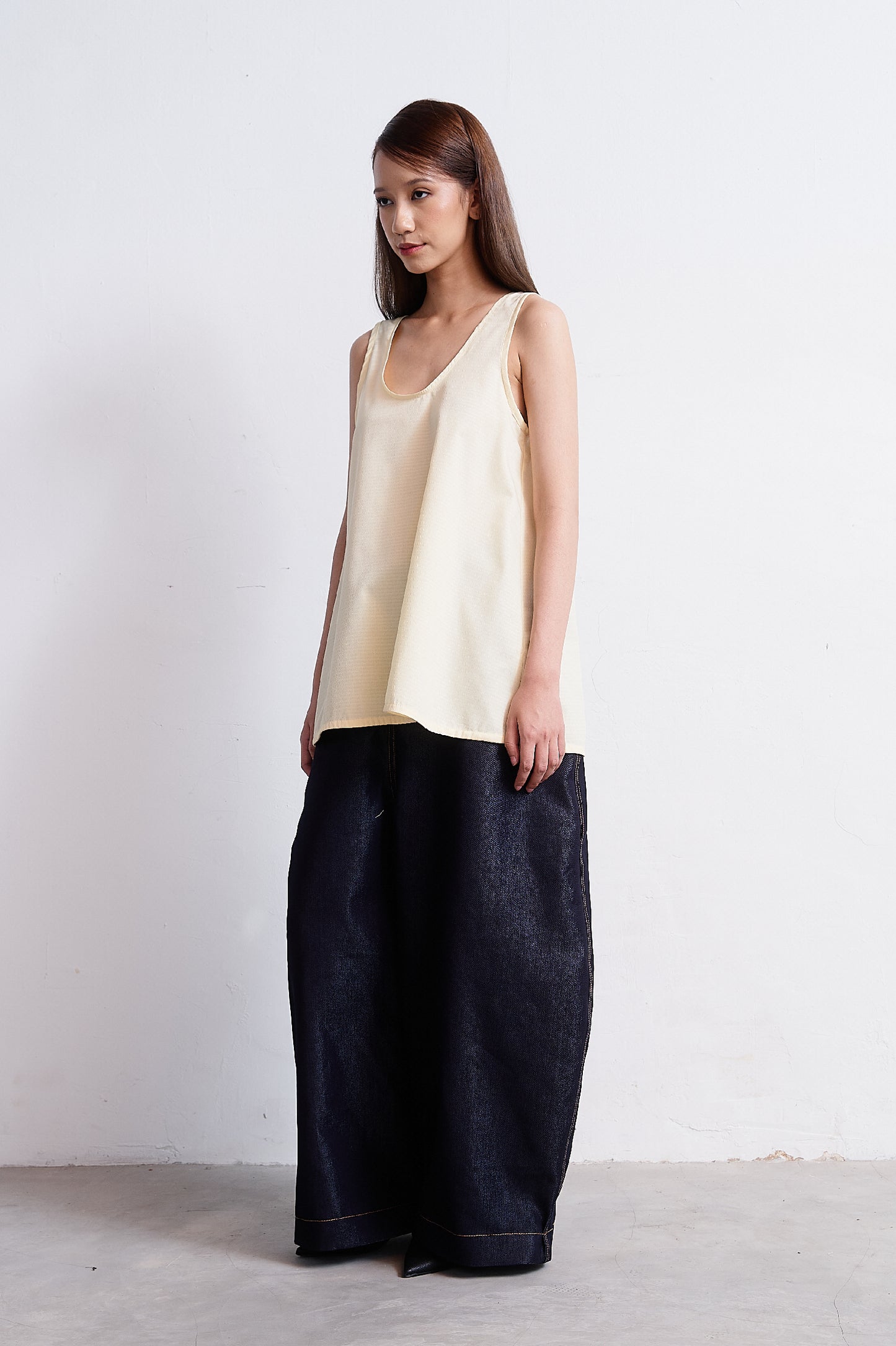 Shirting Tank Top - Butter