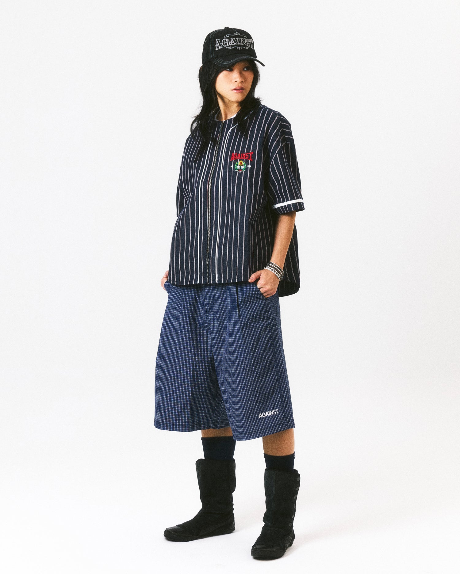 VARSITY BASEBALL DENIM SHIRT - BEV C multi label store