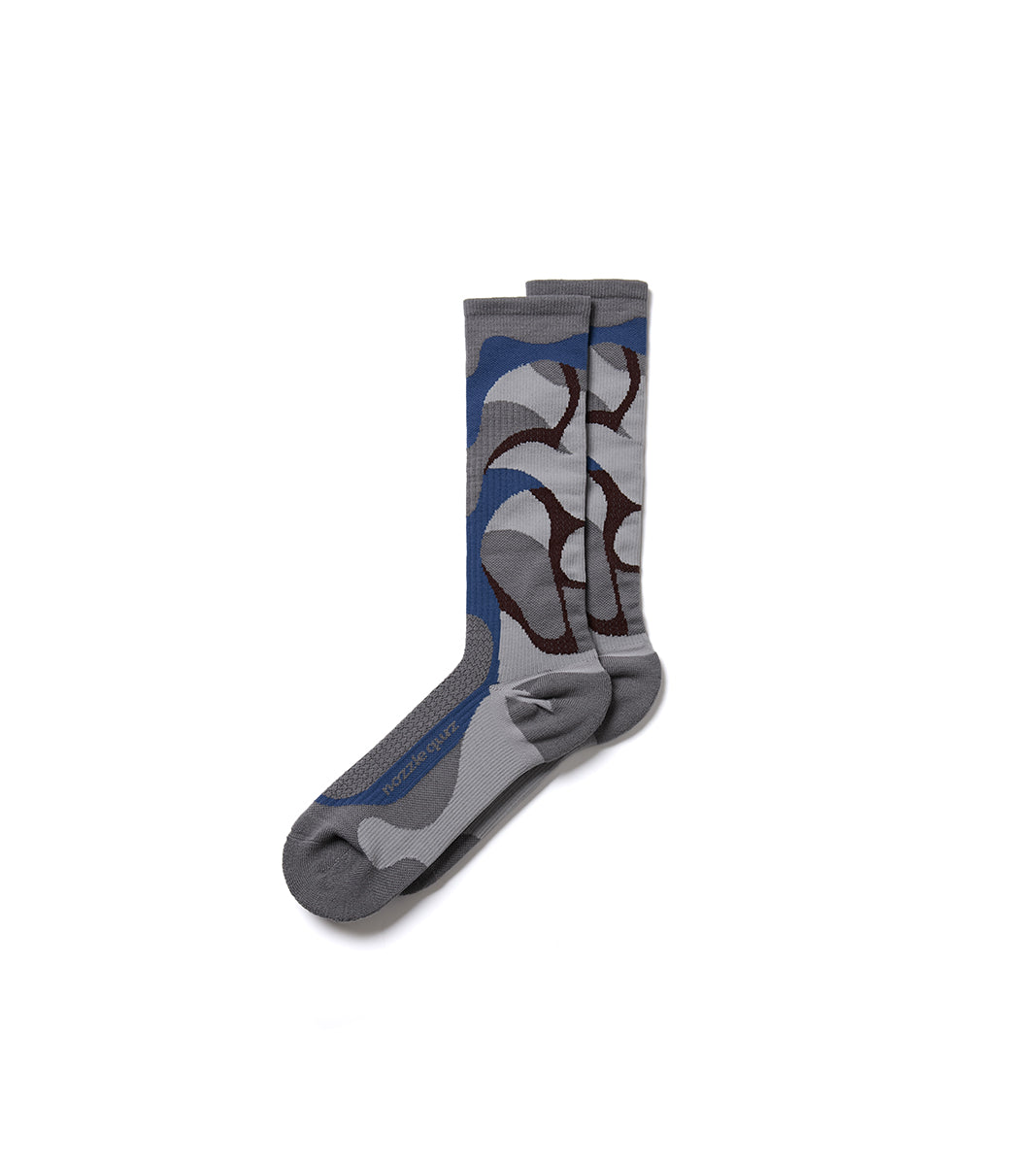 Cage overcalf socks - Wild Grey