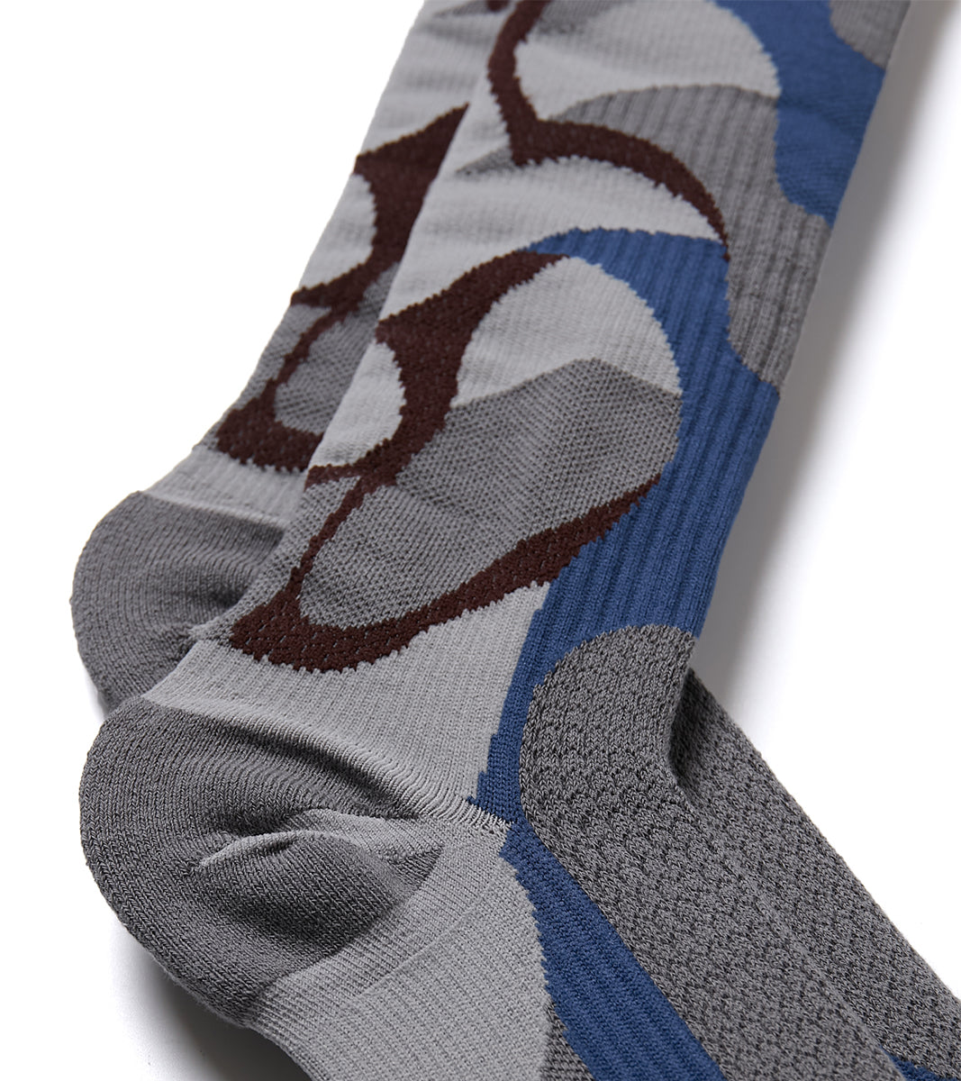 Cage overcalf socks - Wild Grey