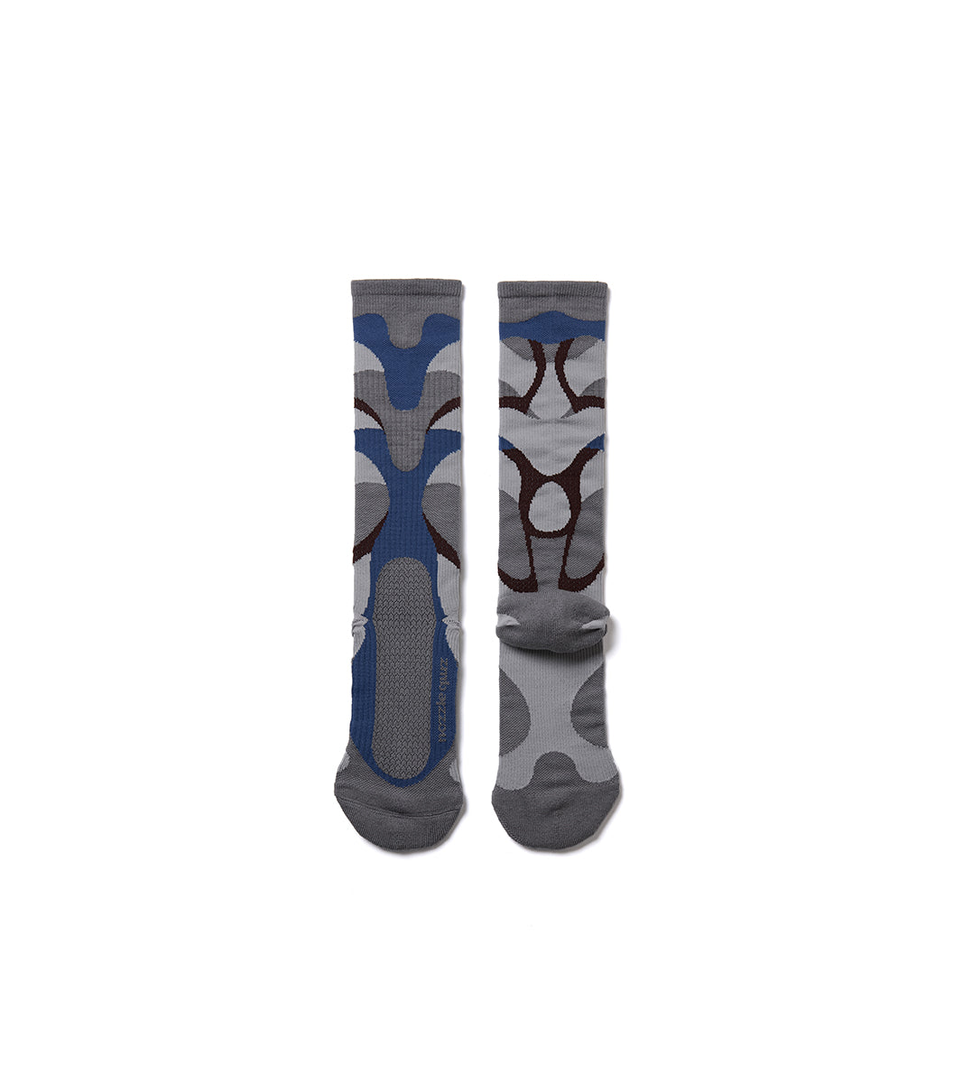 Cage overcalf socks - Wild Grey