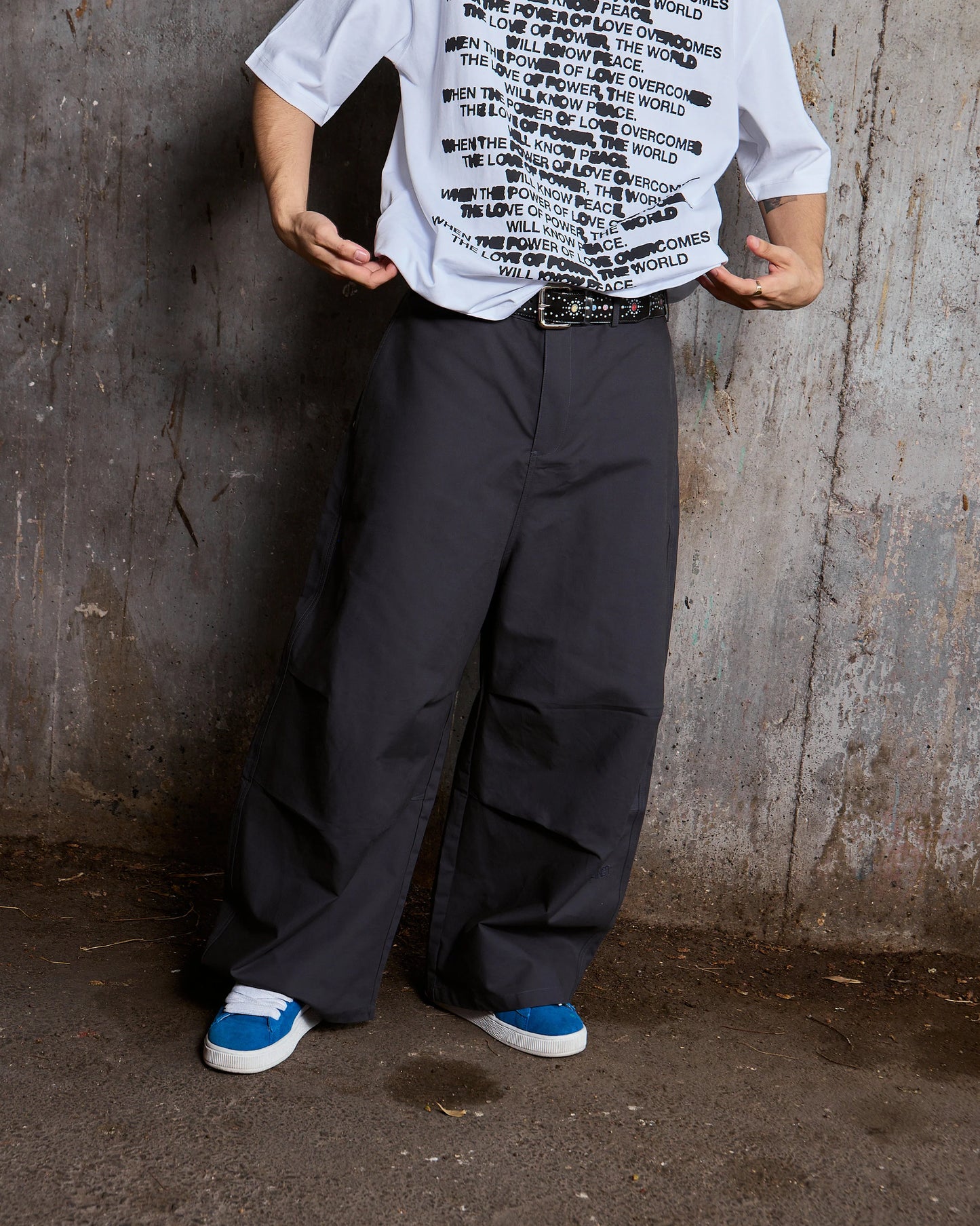 TWILL YANKII PANTS NAVY