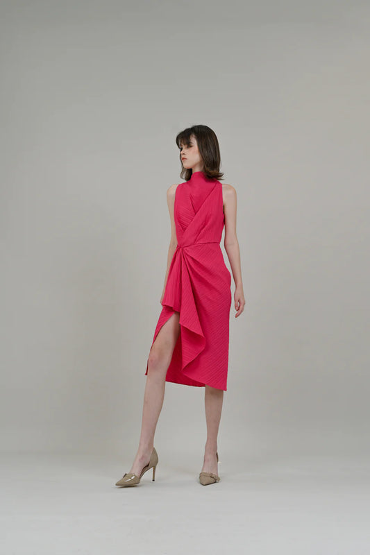 ROSETTA DRESS IN FUSCHA