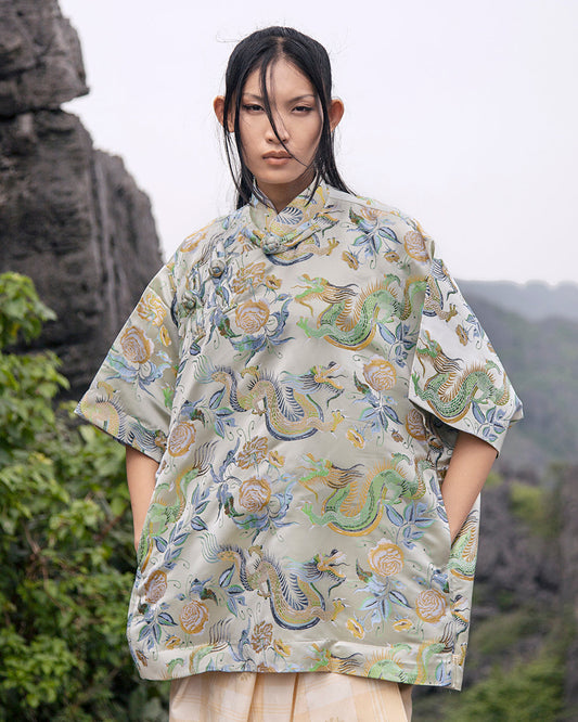 Qipao Oversaiz (Sage Dragon)