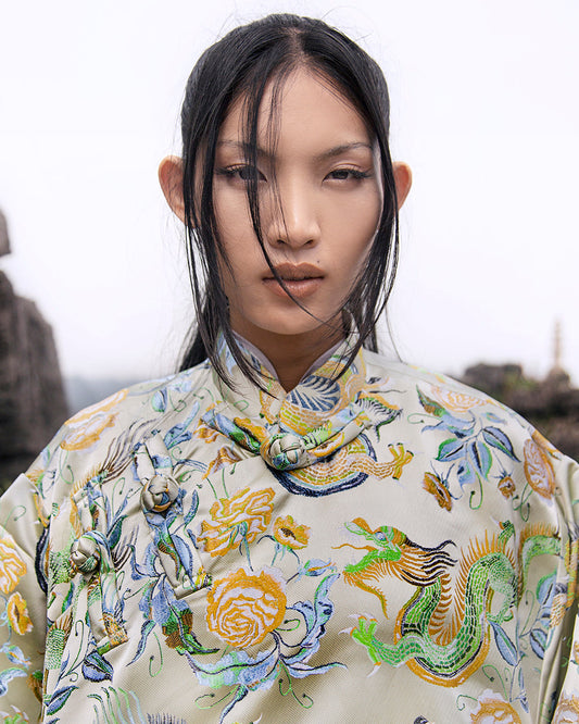 Qipao Oversaiz (Sage Dragon)