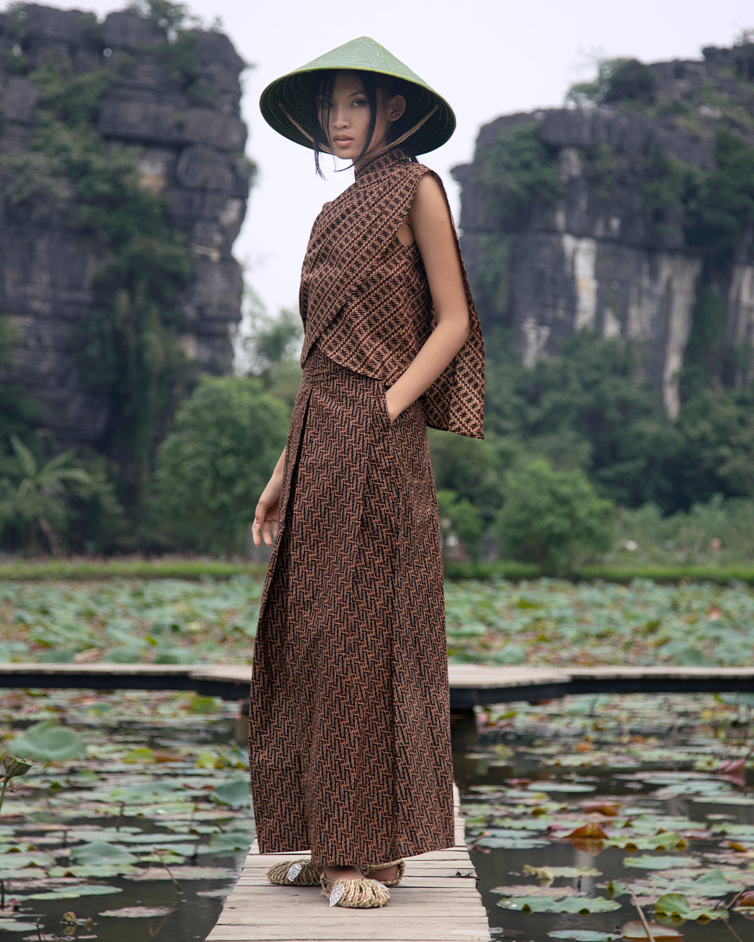 Baju Sbăi Mandarin (Batik)