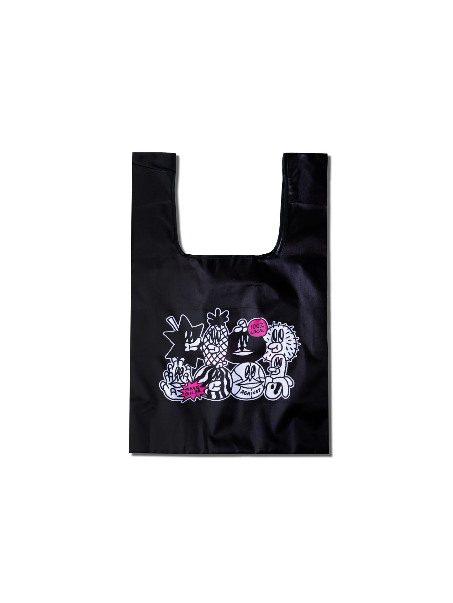 AGAINST X LALA COMPANY FRUIT TOTE BAG BLACK