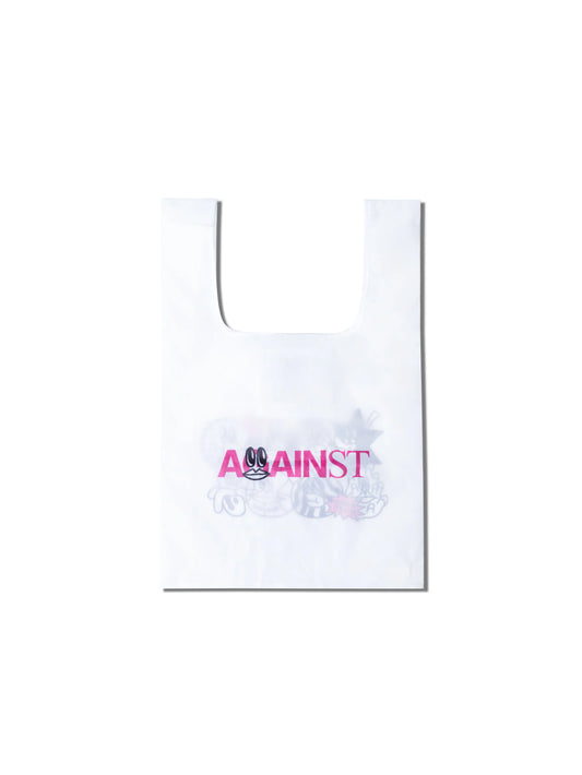 AGAINST X LALA COMPANY FRUIT TOTE BAG WHITE