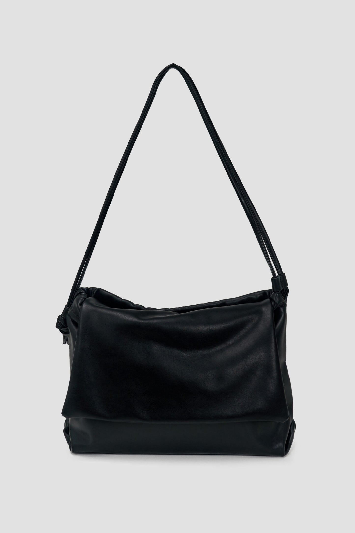 Double Strap Envelope Leather Bag (Black) - BEV C multi label store