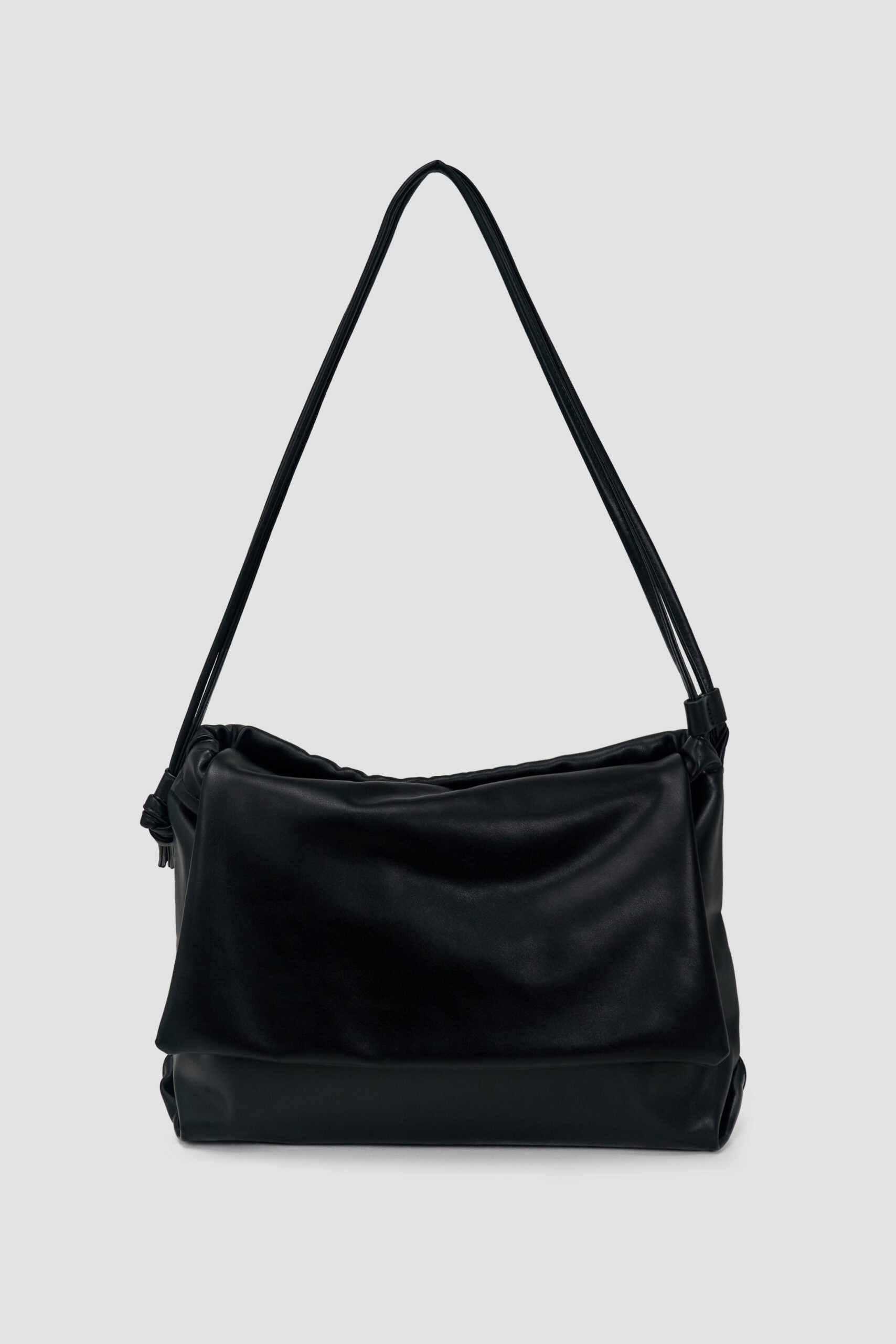 Double Strap Envelope Leather Bag (Black) - BEV C multi label store