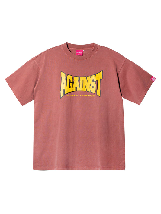 VARSITY WASHED TEE MAROON