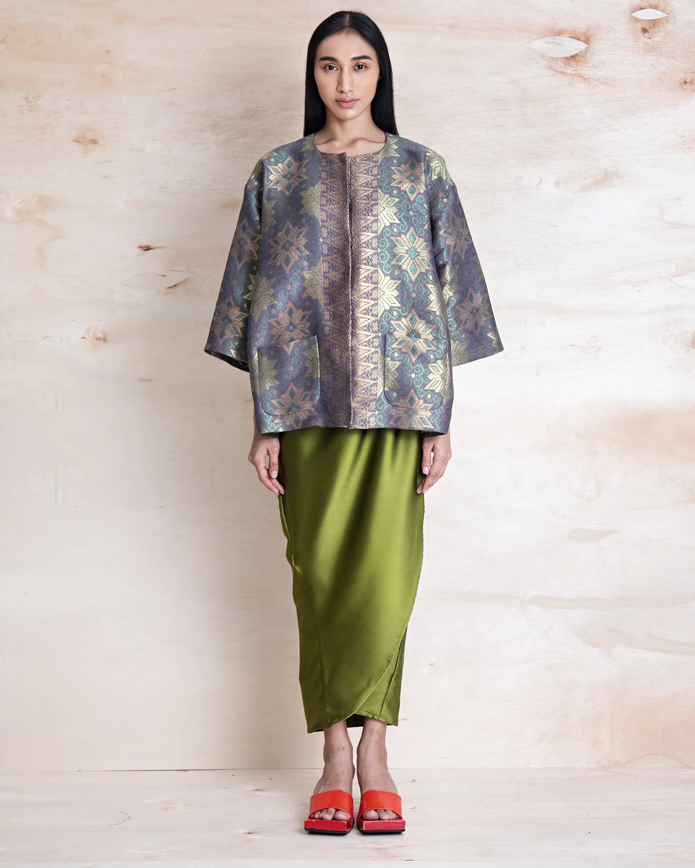 Jaket Songket Kedah (Lavender)