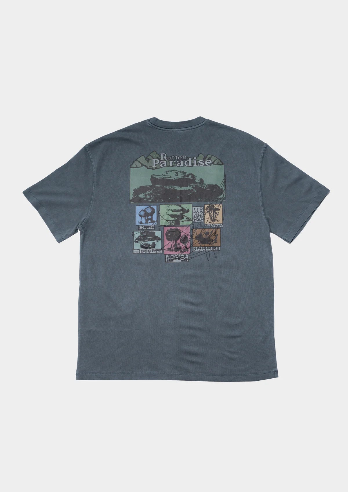 MOUNTAIN TEE WASHED IN GREY