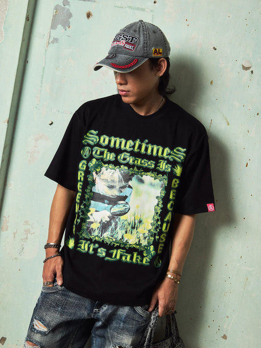 GREENER TEE BLACK