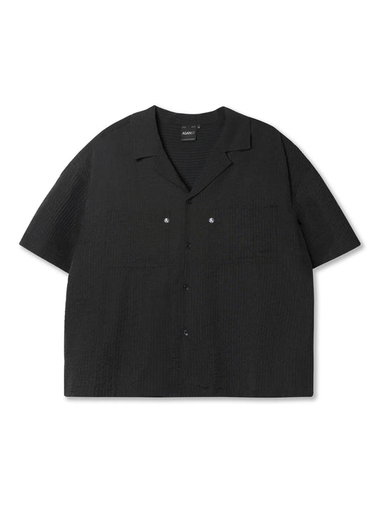 Duty Seersucker Shirt - BLACK