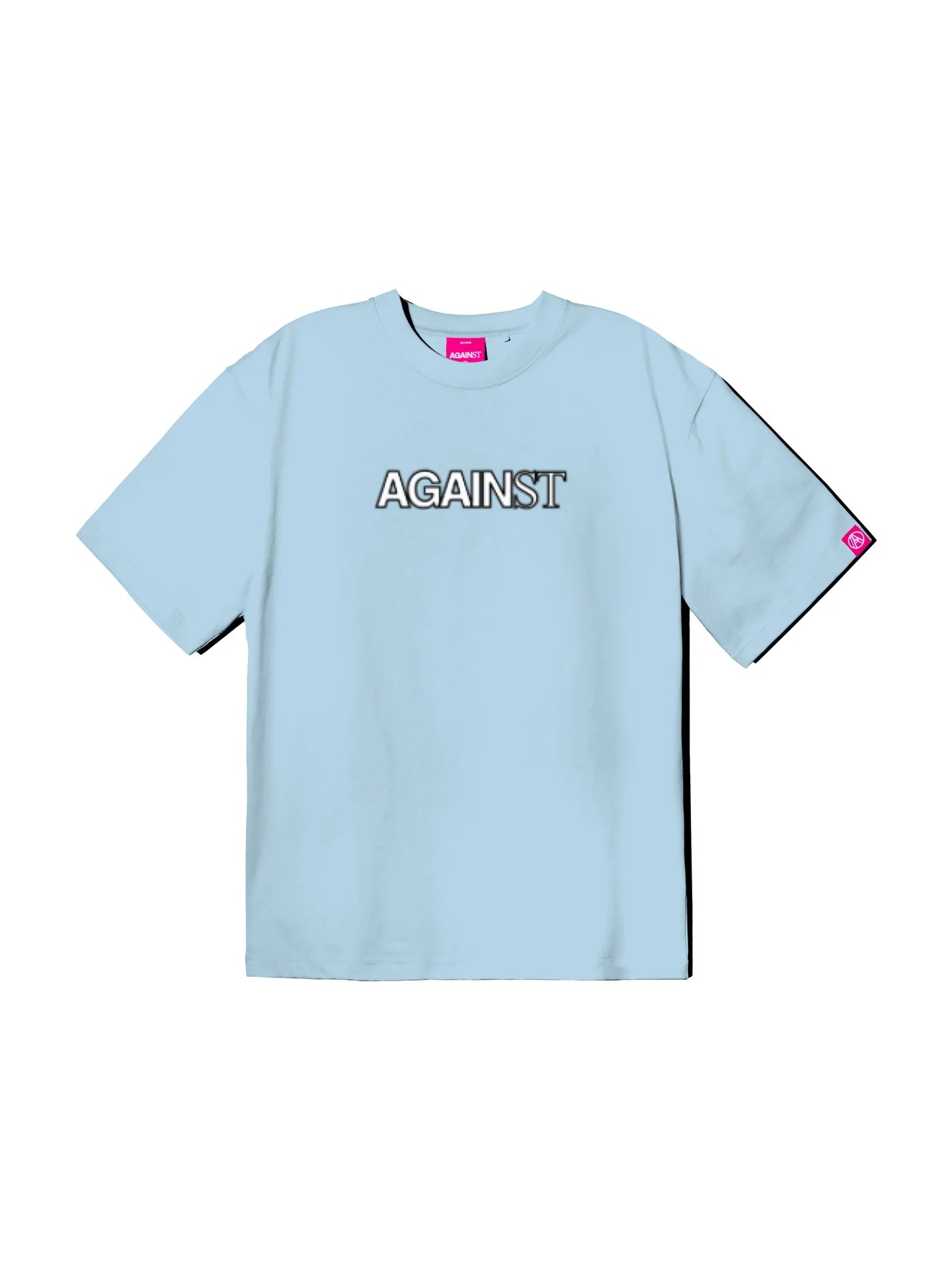 BLURRED LOGO TEE BLUE