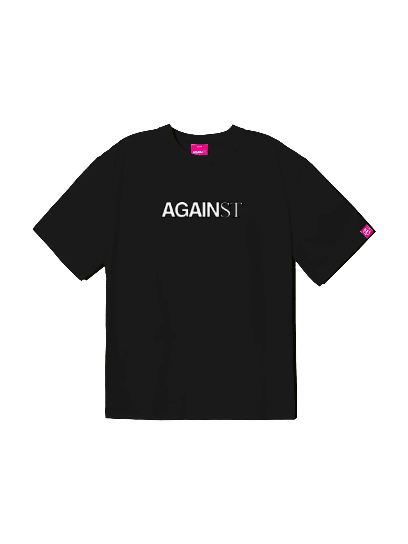 BLURRED LOGO TEE BLACK