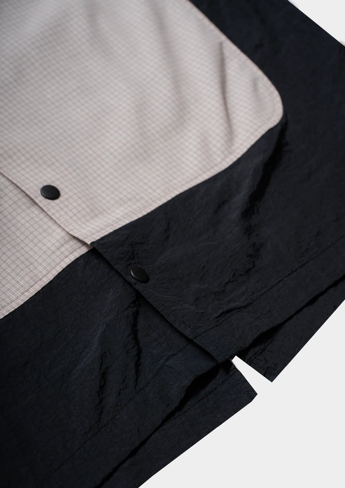CHECKERED BOXY SHIRT CREAM