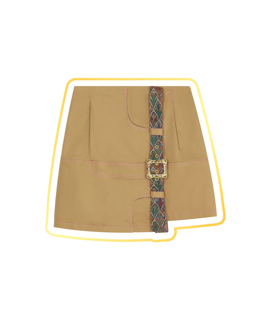 Triks Skirt ( Caramel )