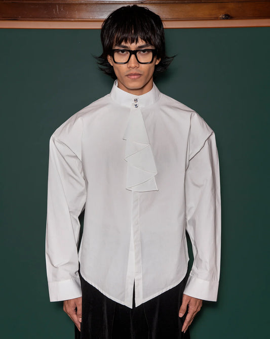 Kemeja Cekak Malaya (White)