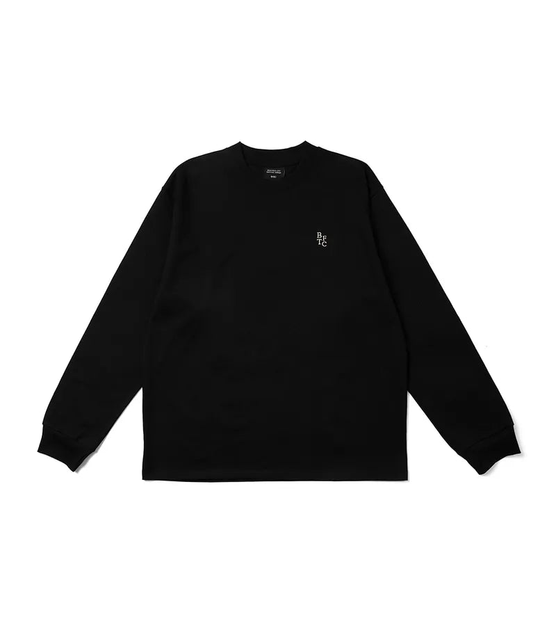 nozzle quiz X SENSE OF PLACE - BTFC Print L/S Tee (Black)